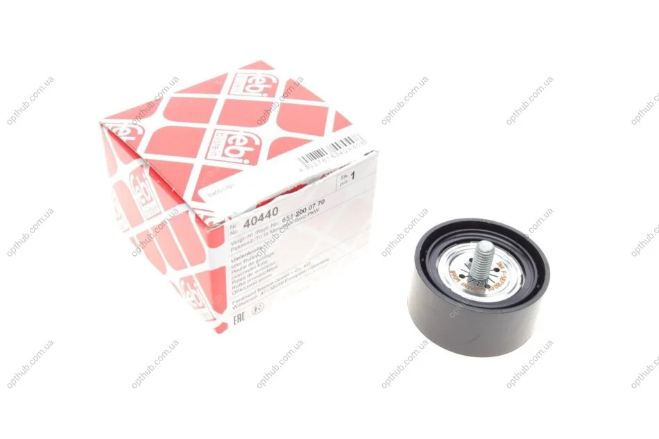 Ведучий ролик, поліклінового ременя MERCEDES-BENZ A 651 200 07 70 (Вир-во Febi) FEBI BILSTEIN 40440 (фото 1)