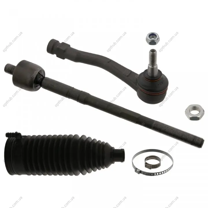 Рульова тяга(з наконечником) прав DS DS 4 CITROEN C4 I, C4 II, DS4 PEUGEOT 3008, 3008 I, 307, 308, 308 I, 5008, 5008 I, EXPERT 1.2-2.0D 08.00- FEBI BILSTEIN 44923 (фото 1)