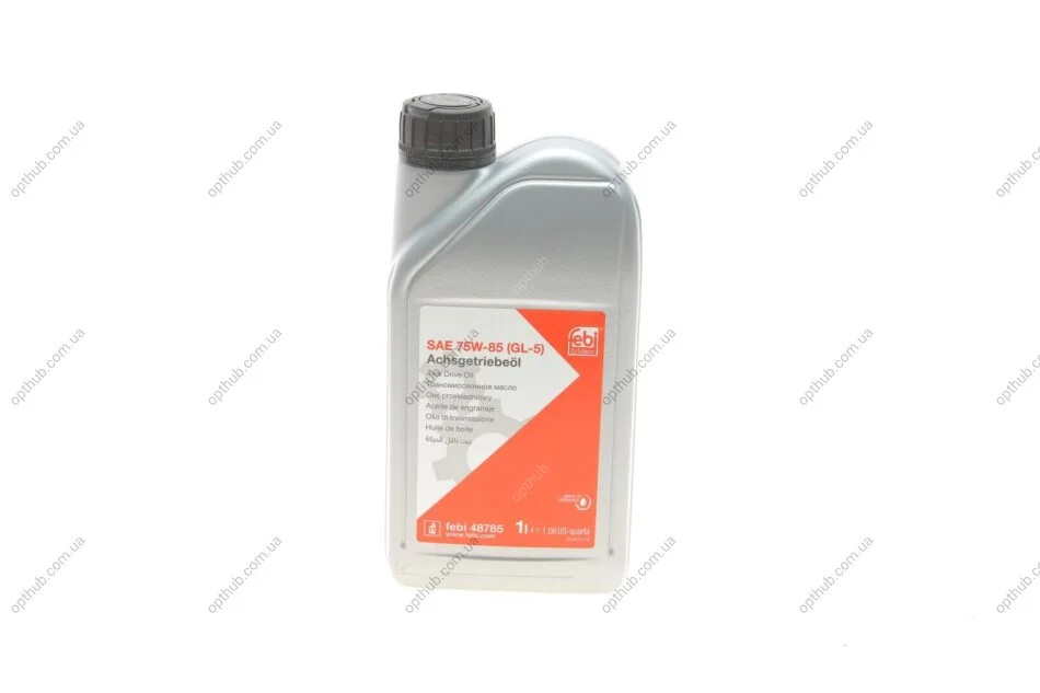 Масло трансмисс. FEBI SAE 75W-85 GL-5 (Канистра 1л) FEBI BILSTEIN 48785 (фото 1)