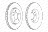 Комплект гальмівних дисків (2 шт) задн лів/прав AUDI A3, TT SEAT LEON, TOLEDO II SKODA OCTAVIA I, OCTAVIA II VW BORA, BORA I, GOLF IV, NEW BEETLE 1.6-3.2 08.97-12.13 FERODO DDF1154C (фото 1)