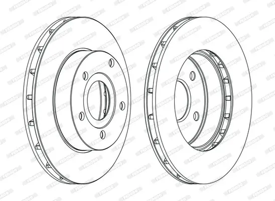 Диск гальмівний ПЕРЕДН С ПОКРЫТИЕМ JEEP GRAND CHEROKEE 3.1TD,4.0,4.7V8 99- -ua FERODO DDF1169C (фото 1)