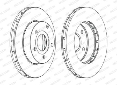 Диск гальмівний ПЕРЕДН С ПОКРЫТИЕМ JEEP GRAND CHEROKEE 3.1TD,4.0,4.7V8 99- -ua FERODO DDF1169C