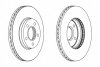 Диск тормозной передний FORD C-MAX II 2/07- FOCUS C-MAX 10/03-4/08 FOCUS III,CC,SW 1/08-,VOLVO C30 12/0 FERODO DDF1222 (фото 2)