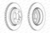 Диск гальмівний ЗАДН С ПОКРЫТИЕМ BMW X3 E83 01.2004-08.2008, X3 XDRIVE E83 09.2008- -ua FERODO DDF1297C-1 (фото 1)