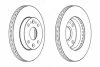 Диск тормозной KIA RIO 1.5I SED, H/B DC2*3 A5D 1493CC 16V DOHC FWD 5 MTM + ATM 00-05 FERODO DDF1391 (фото 2)