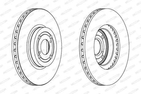 Гальмівний диск FERODO DDF1461C