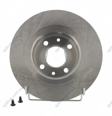 Диск гальмівний ПЕРЕДН RENAULT/DACIA LOGAN (+ ABS) 07.04-, TWINGO I-II 01.96- -ua FERODO DDF1502 (фото 1)