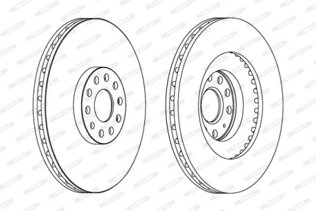 Диск гальмівний FERODO DDF1504C-1
