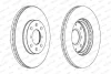 Диск тормозной ПЕРЕДН С ПОКРЫТИЕМ SUZUKI SWIFT 05-. SPLASH 08-. OPEL AGILA 08- FERODO DDF1520C (фото 2)