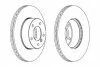 Диск гальмівний ПЕРЕДН BMW 1(E81,87),3V(E90),3V TOURING(E91) 04- FERODO DDF1536 (фото 2)