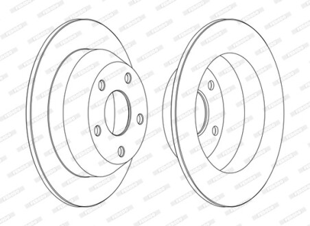 Диск гальмівний ЗАДН С ПОКРЫТИЕМ JEEP CHEROKKE,GRAND CHEROKKE 2.5-4.7 98- -ua FERODO DDF1553C