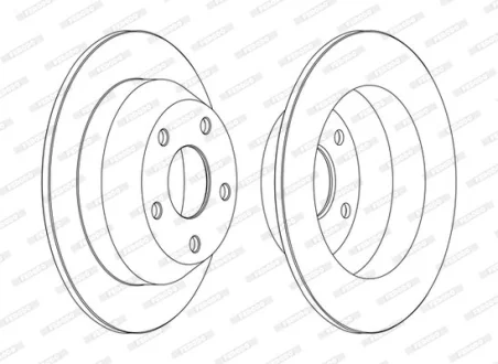 Диск гальмівний ЗАДН С ПОКРЫТИЕМ JEEP CHEROKKE,GRAND CHEROKKE 2.5-4.7 98- -ua FERODO DDF1553C