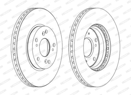 Гальмівний диск FERODO DDF1557C
