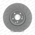 Диск тормозной ПЕРЕДН С ПОКРЫТИЕМ MERCEDES C-CLASS (W203) 02- FERODO DDF1582C-1 (фото 1)