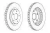 Диск гальмівний ПЕРЕДН JEEP PATRIOT 08-,COMPASS 06-;DODGE CALIBER 06-,AVENGER 07- -ua FERODO DDF1624 (фото 1)