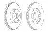 Диск гальмівний ПЕРЕДН HYUNDAI IX35 2.0 10-,SONATA V 2.0-3.3 05-,TUCSON 2.0 2.7 06-;KIA SPORTAGE 1.6-2 -ua FERODO DDF1630 (фото 2)