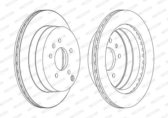 Диск тормозной ЗАДН С ПОКРЫТИЕМ CHEVROLET CAPTIVA 6/06-,OPEL ANTARA 5/06- FERODO DDF1660C (фото 1)