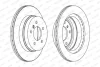 Диск тормозной ЗАДН С ПОКРЫТИЕМ BMW 1 (E81, E87) 05-,3 (E90,91) 07-,X1 (E84) 09- FERODO DDF1697C (фото 1)