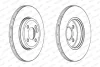 Диск гальмівний ПЕРЕДН С ПОКРЫТИЕМ MINI (R56) COOPER S 06-,MINI CLUBMAN (R55) COOPER S 07- -ua FERODO DDF1711C (фото 1)