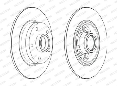 Гальмівний диск FERODO DDF1730-1