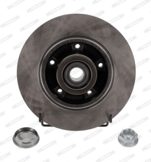 Диск гальмівний ЗАДН С ПОДШ С ABS RENAULT MEGANE III,SCENIC,GRAND SCENIC III 02.09- -ua FERODO DDF1732-1