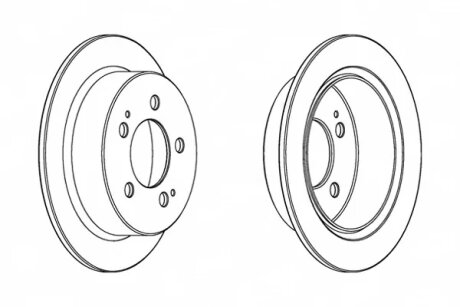 Диск гальмівний ЗАДН SSANG YONG ACTION 2.0 2.3 05-, KYRON 2.0 2.7 05- -ua FERODO DDF1753C