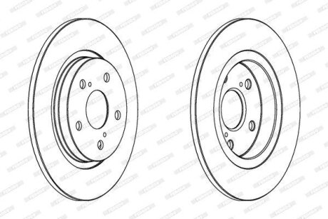 Гальмівний диск FERODO DDF1755C