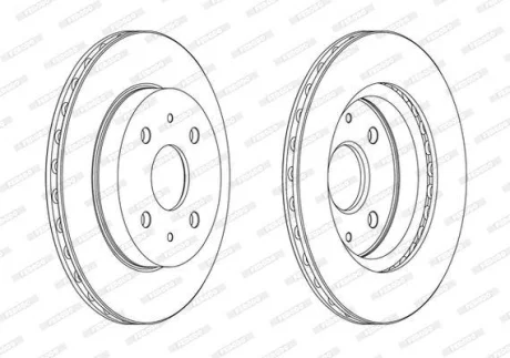 Диск тормозной ПЕРЕДН С ПОКРЫТИЕМ DAIHATSU SIRION 1.0 1.3 05- FERODO DDF1774C