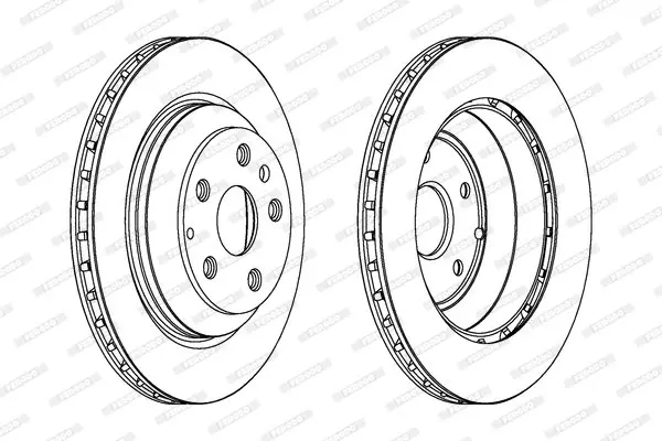Диск гальмівний ЗАДН AUDI Q7 03/06-,PORSCHE CAYENNE 09/02-,VW TOUAREG 10/02-05/10 -ua FERODO DDF1855C-1 (фото 1)