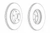 Диск гальмівний ПЕРЕДН TOYOTA URBAN CRUISER 1.3;1.4 D-4D,4WD/VERSO-S 1.3VVTI;1.4D 09- -ua FERODO DDF1865C (фото 2)