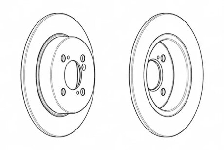 Диск гальмівний ЗАДН SUZUKI SWIFT IV 1.2-1.3 2010- -ua FERODO DDF2071C