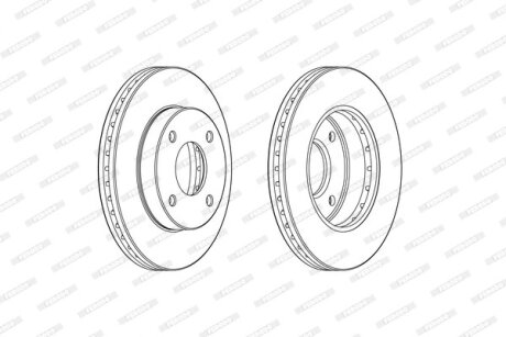 Тормозной диск FERODO DDF2134C