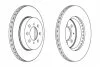 Диск гальмівний ПЕРЕДН HONDA CIVIC, CRX, INSIGHT 1.3I-1.6I 16V 90.04-,09.04- FERODO DDF492 (фото 2)