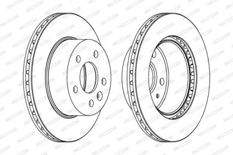 Тормозной диск FERODO DDF860C