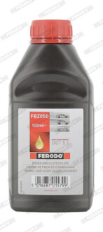 Жидкость тормозная DOT 5.1 500мл ЖИДКОСТЬ тормозная DOT 5.1 0.5L FERODO FBZ050