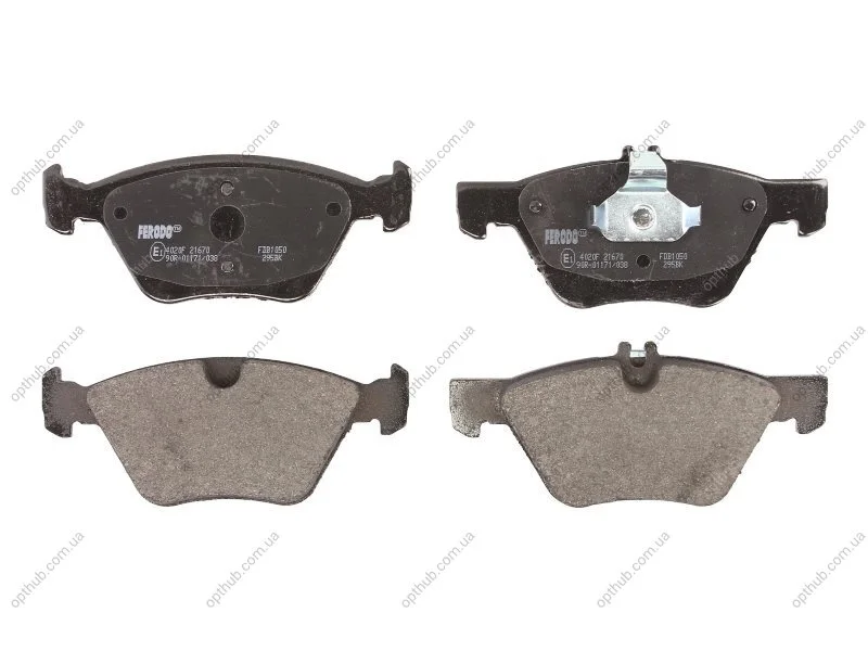 Тормозные колодки дисковые FERODO FDB1050 (фото 1)