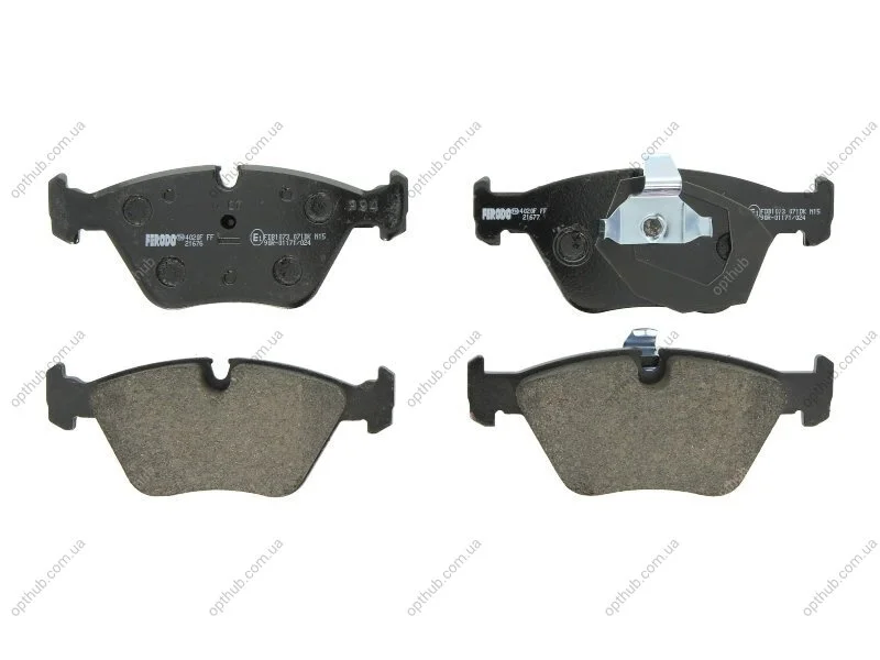 Колодки гальмівні дискові ПЕРЕДН BMW E39 (5 SERIES) 2.0I, 2.3I, 2.5TD,2.5TDS, 2.8I, 3.0D, 3.5I 11.96-1 -ua FERODO FDB1073 (фото 1)