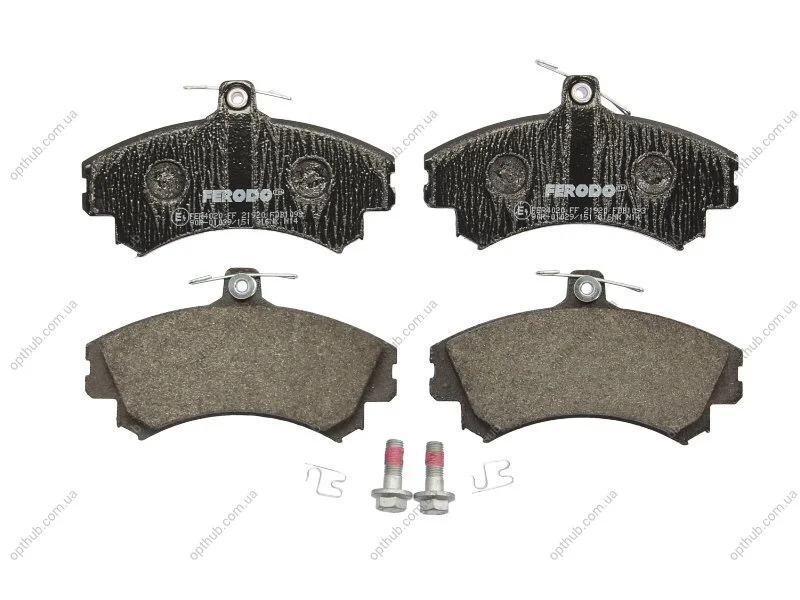 Колодки гальмівні дискові ПЕРЕДН MITSUBISHI CARISMA 1.6, 1.6 16V, 1.9TD 95-, SPACE STAR 98-, VOLVO S40 -ua FERODO FDB1093 (фото 1)