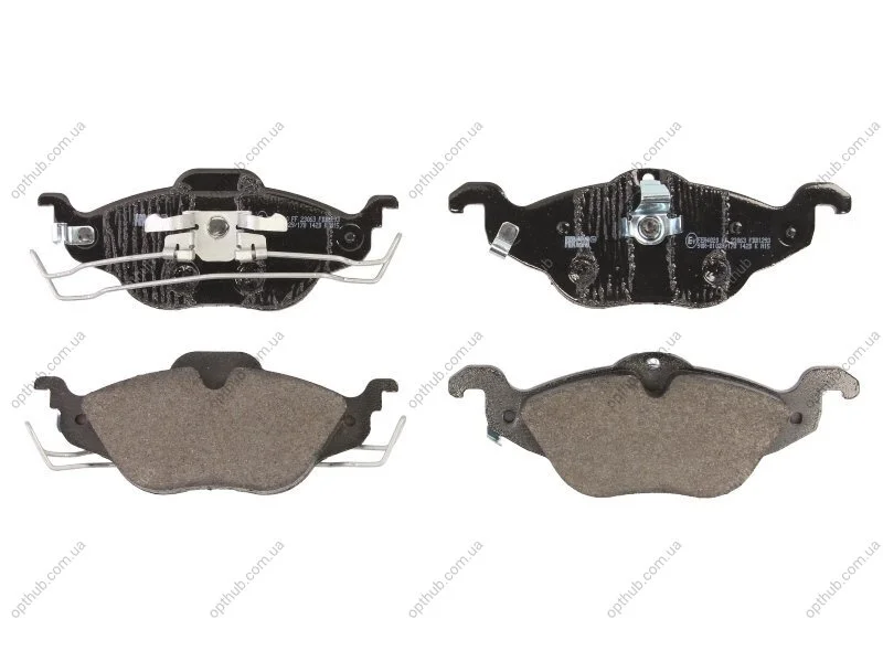 Колодки гальмівні дискові ПЕРЕДН OPEL ASTRA G 1.2I, 1.4I, 1.6I, 1.7TD, 1.8I, 2.0I, 2.0 TDI 08.98-, ZAF -ua FERODO FDB1293 (фото 1)