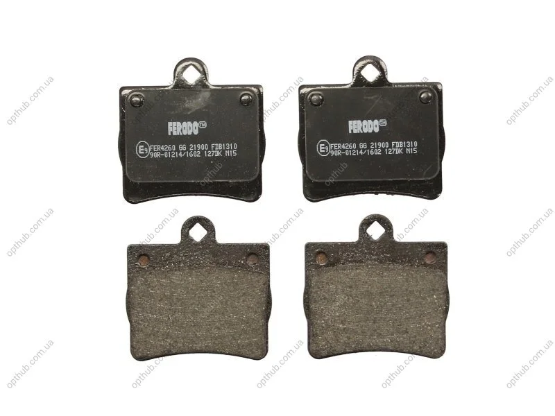 Колодки гальмівні дискові ЗАДН MERCEDES C180, C200, C220, C230, C250, E200, E220 -ua FERODO FDB1310 (фото 1)