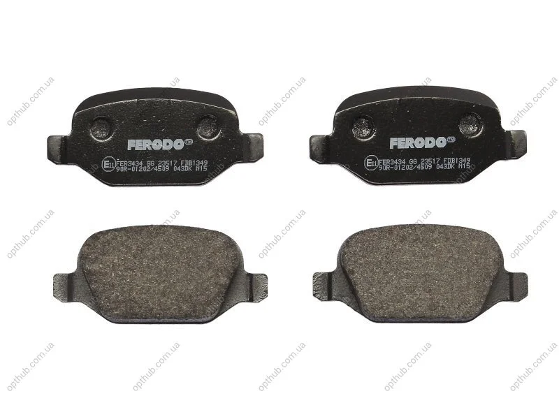 Колодки тормозные дисковые задние ALFA ROMEO ALFA 147, ALFA 156 LANCIA DEDRA, LYBRA FERODO FDB1349 (фото 1)