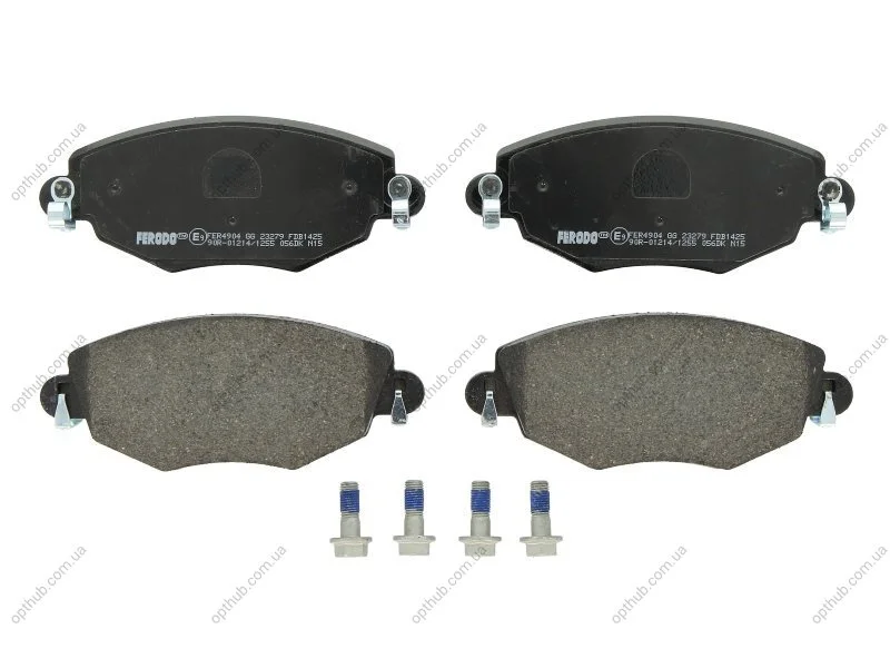 Колодки гальмівні дискові ПЕРЕДН FORD MONDEO 1.8 16V, 2.0 16V, 2.0DI, 2.5V6 11.00-, JAGUAR TYPE X 2.5V -ua FERODO FDB1425 (фото 1)