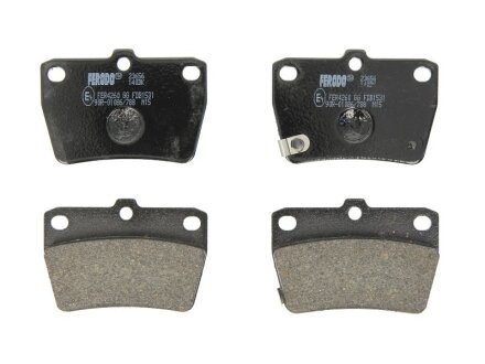 Колодки гальмівні дискові ЗАДН TOYOTA RAV4 1.8VVTI 01-,2.0D-4D 01-,2.0VVTI 00- -ua FERODO FDB1531