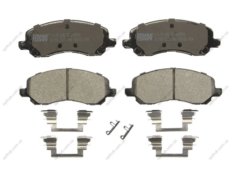 Колодки тормозные дисковые передние MITSUBISHI LANCER 03-,MITSUBISHI OUTLANDER 03-,MITSUBISHI SPACE RUNNE FERODO FDB1621 (фото 1)