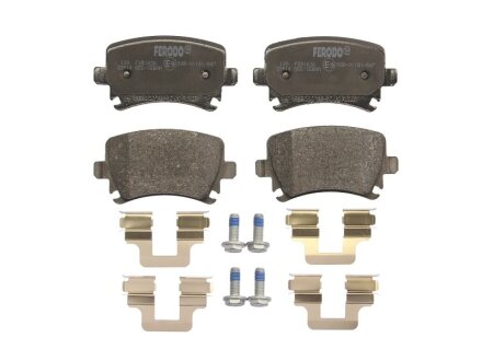 Колодки гальмівні дискові ЗАДН SKODA OCTAVIA 04-13. SUPERB 08-15. VW GOLF 03-13. JETTA 05-10. PASSAT 0 FERODO FDB1636