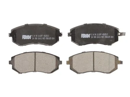 Колодки гальмівні дискові ПЕРЕДН SUBARU FORESTER 01-, IMPREZA 00-, LEGACY 03- FERODO FDB1639