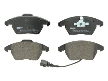 Колодки гальмівні дискові ПЕРЕДН SKODA OCTAVIA 04-13. SUPERB 08-15. VW GOLF 03-13. JETTA 05-. PASSAT 0 FERODO FDB1641