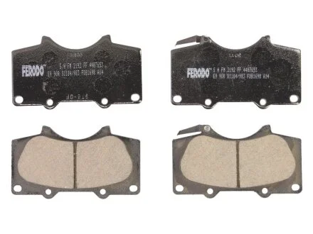 Колодки тормозные дисковые передние LEXUS GX470 4X4 02-;TOYOTA 4-RUNNER 4.0I 02-,4.7I 02-,LAND CRUISER 3. FERODO FDB1698