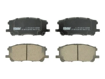 Колодки гальмівні дискові ПЕРЕДН LEXUS RX300 03-,RX350 06-,RX400 04-,RX400 FWD 05- -ua FERODO FDB1715