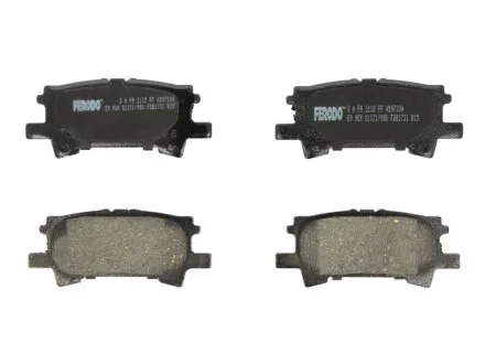 Колодки тормозные дисковые задние LEXUS RX300 4X4 03-,RX350 4X4 06-,RX400H 3.3 05- FERODO FDB1731